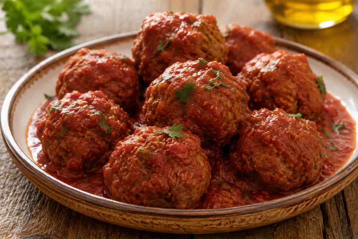 Piatto di polpette napoletane
