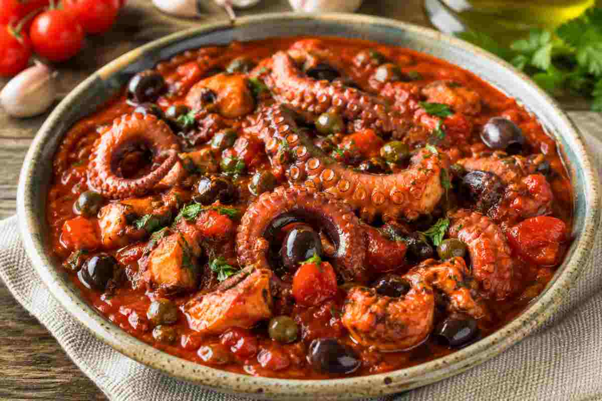 Polpo alla luciana